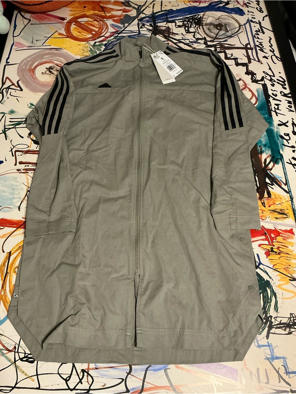 Womens Army Green Adidas Dress Brand New